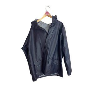 Helly Hansen Workwear Men's Hooded Rain Coat Snap Closure - 2XL